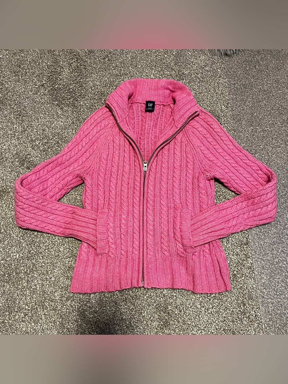GAP pink 100% wool sweater